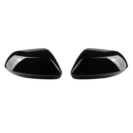 1Pair Rearview Mirror Cover Trims Rear View Mirror Guard Protector Caps for Toyota Corolla 2019 2020 2021 2022 2023 2024 Glossy Black, Not a replacement, With tapes