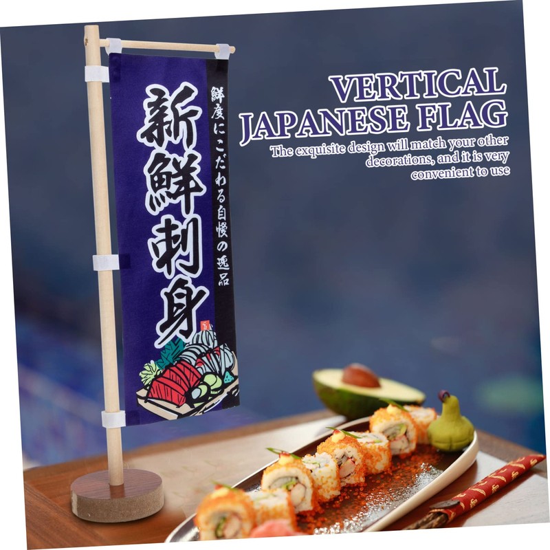 CAXUSD Izakaya Mini Sushi Flag Decorative Table Flag for Japanese