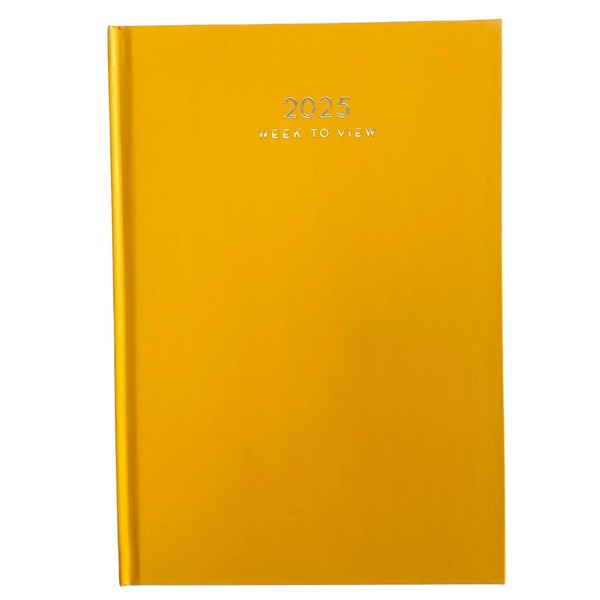 2025 A5 Premium Week To View Diary Hardback Cover Appointment