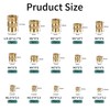 370 Pcs Brass Knurled Insert, M2 M2.5 M3 M4 M5