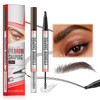Eyebrow Pencil And Eyebrow Gel Clear, 2 In 1 Microblading