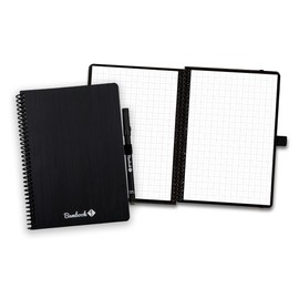 BAMBOOK Classic Notebook Original - A5 - Squared, Reusable Notebook, Notepad, Reusable Notebook