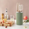 Knife Block without Knives, OLULU Universal Round Knife Block Holder,