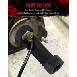 Reywoo Strut Nut Socket Set, 8Pcs Suspension Strut Spreader Tool 16mm 18mm 19mm 21mm 22mm 24mm with 12 Point 1/2" Drive, Shock Absorber Socket for Easy Remove Strut Nuts