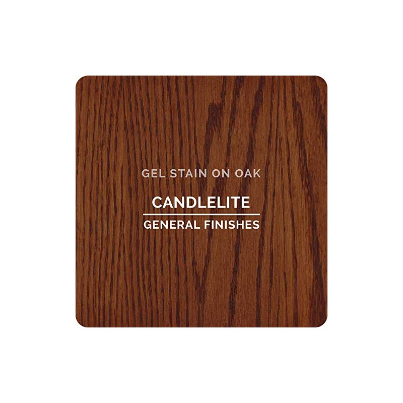 General Finishes Oil Base Gel Stain, 1/2 Pint, Candlelite