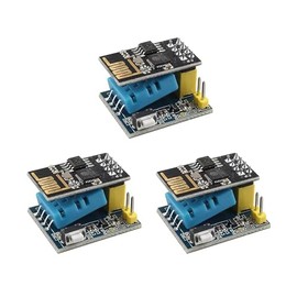 HALJIA 3pcs Serial Wireless Transceiver (ESP8266 ESP-01S) + Temperature and Humidity Meter Compatible with Smart Home, IOT, Arduino