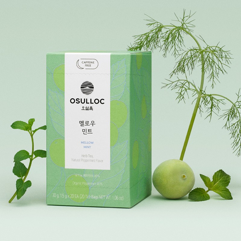 Osulloc [오설록]NEW허브티 20입 (멜로우 민트/캐모마일 라벤더/ 체리 루이보스) (원산지:상세설명참조) [Osulloc]