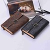 Handmade Embossed Pattern Soft Leather Journal Travel Notebook with lock
