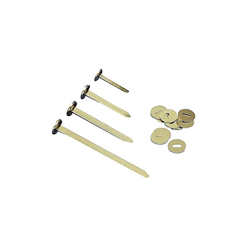 ACCO Solid Brass Fasteners, 1 1/4 Inch Capacity, 100 Count,