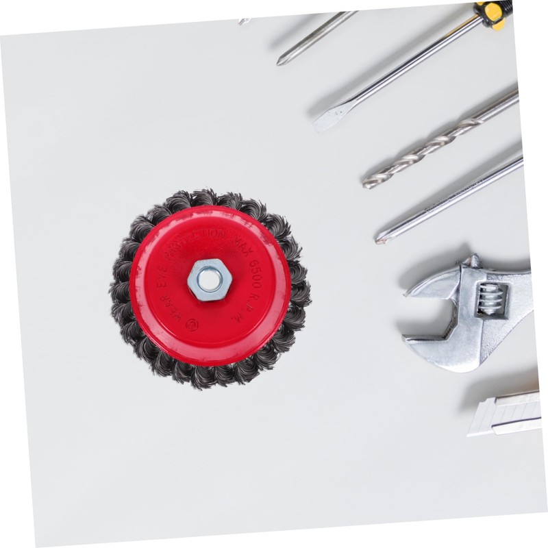 GLEAVI Heavy Duty Carbon Steel Wire Brush for Grinder Wire