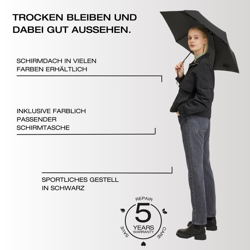 Knirps Ultra I.030 Slim Manual Pocket Umbrella - Lightest 115