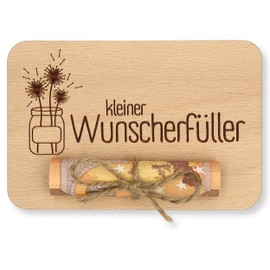 ZUKLA Wish Fulfiller Wooden Money Gift 12 x 8 cm - Small Packaging for Money Gifts for Birthdays, Weddings, Christenings - An Original Idea to Give Money - Gift Voucher