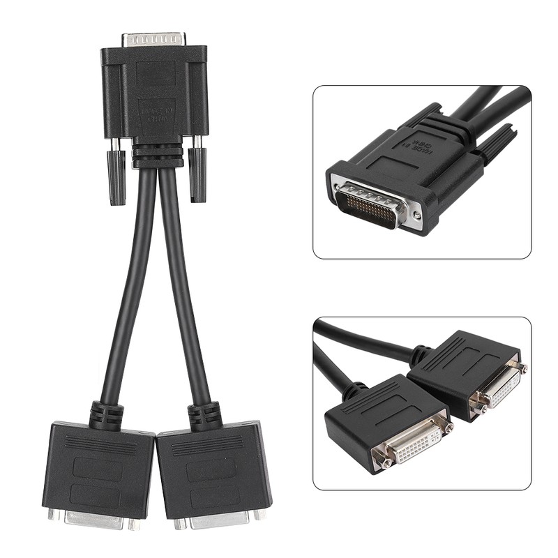 Conversion Line DMS 59PIN to DVI 24+5 Female Dual Adapter