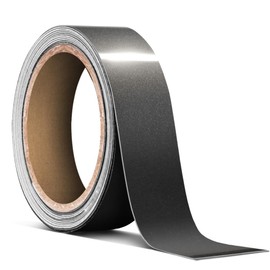 VViViD Ultra Gloss Metallic Charcoal Grey Air-Release Adhesive Vinyl Pinstripe Tape Roll (1 Inch x 20ft)