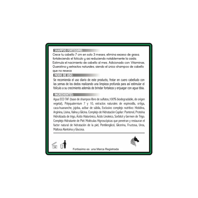Shampoo De Caballo Orgánico Para Uso Humano (3 Aromas)