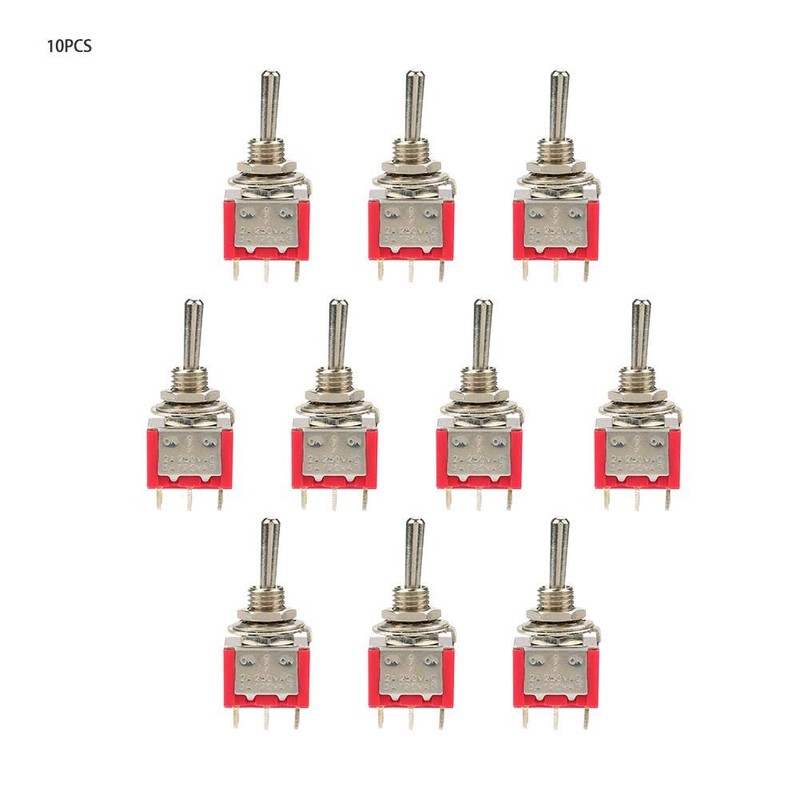 10pcs 3 Position Momentary Toggle Switch, Momentary Toggle Switch ON-Off-ON