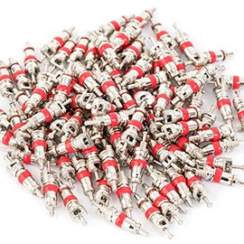 Aoerzn 100Pcs Premium Tyre Tire Valve Cores, Valve Stem Core Part Replacement, Universal for Most Models of Cars, Trucks, Motorcycles and Bicycles