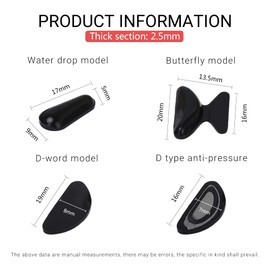 SooGree 16 Pairs Eyeglasses Silicone Nose Pads,Anti-Slip Adhesive Contoured Soft Silicone Nose Pads with Super Sticky Backing for Glasses,(Thick-Style)