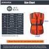JKWEARSA Women Safety Vest, High Visibility Reflective Mesh Work Vest