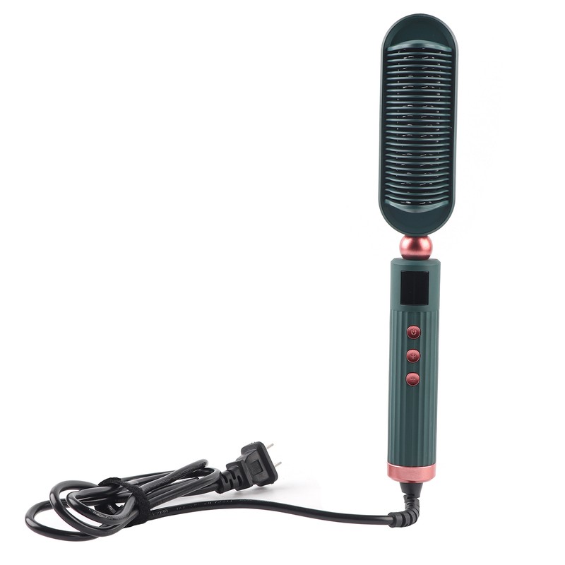 Professional Electric Hair Comb Brush Ionic Hair Straightener Hairstyling Tool
