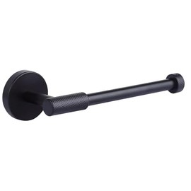 Varen Matte Black Toilet Paper Holder - Elegant Bath Accessories Accessory, Matte Black Finish, Durable and Modern