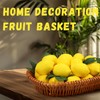Lorigun 48 Pcs Fake Yellow Lemons with Leaves, Artificial Yellow