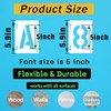 DZXCYZ 5 Inch Letter Stencils Numbers Craft Stencils, 42 Pcs