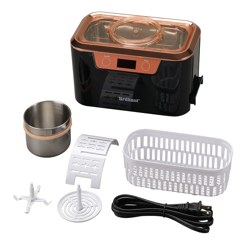 Brilliant HydroSonic LUX-BM Ultrasonic Cleaner, Black