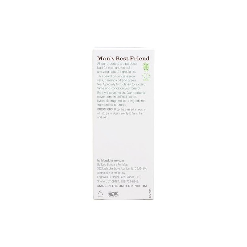 Bulldog Skincare and Grooming For Men Original Beard Oil, 1