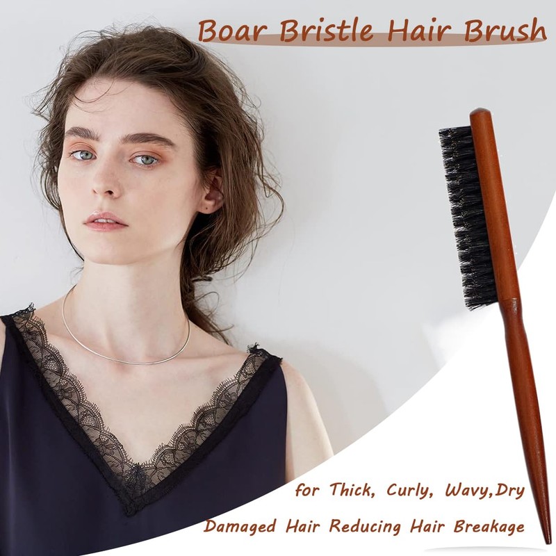 Hair Brush, Boar Bristle Brush, Teasing Hair Brush Boar Bristle,