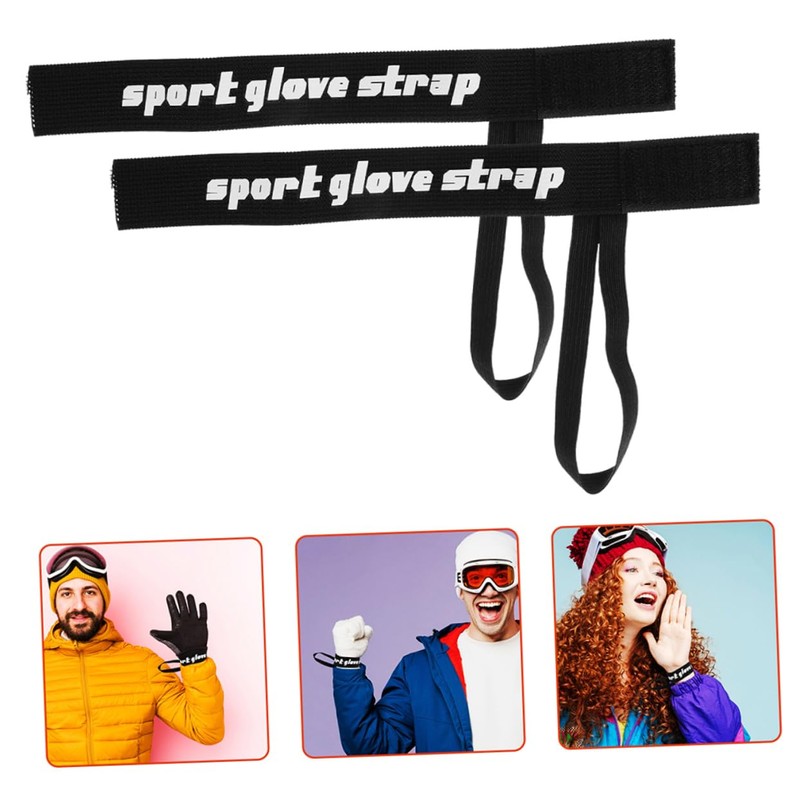 NOLITOY 6pcs Elastic Ski Gloves Wrist Straps Safety Wrist Leashes