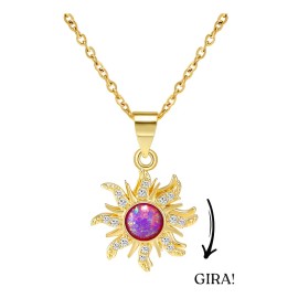 Collar Rapunzel Giratorio De Plata Mujer Opalo Kyra