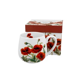 DUO Floral Classic Poppies New Bone China Barrel Cup 430 ml