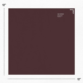 BACKDROP | Premium Interior Paint | Large Adhesive Paint Swatch | SELF-PORTRAIT - Deep, Dark Red | 12" x 12" Color Sample