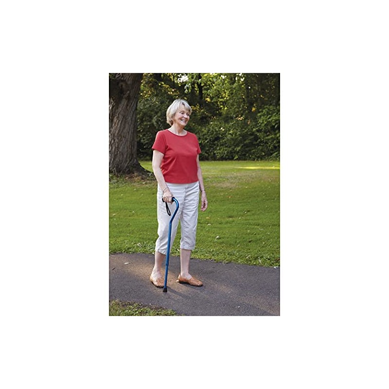 Carex Ergo Offset Cane with Soft Cushioned Handle - Adjustable