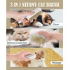 Frelara Cat Steam Brush for Shedding - 3 in 1