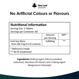 New Leaf Products Sea Moss Tablets