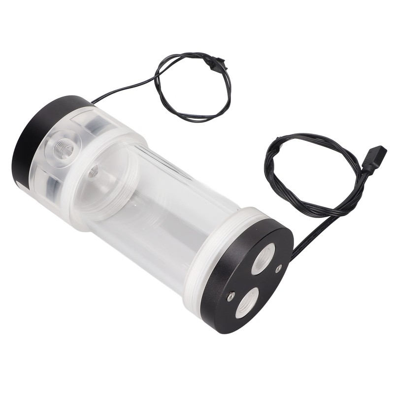 Water Cooling Tank 200ML Temperature Display RGB 160mm G1/4 Cylindrical