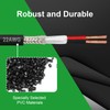 MOOKEERF 22/2 Shielded Wire 50FT,22AWG 2 Conductor Shielded Cable Stranded