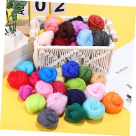 DOITOOL 1pack Multi Wool Yarn for Needle Felting Supplies Colors Each for Crafts to Shape Wool for Beginners and Experienced