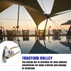 2 Pcs Pulley Block, Pulley wheel for Ropes, Washing Line