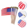 FUNOMOCYA American Flag Stick 40 Mini Flags Handheld for 4th