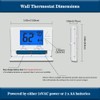 NonProgrammable Thermostat for House, Digital Energy-Saving Thermostat,Single-Stage Systems, 1 Heat/1