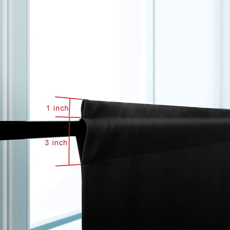 Pickluc 24 Inch Long Tier Curtains for Small Window Treatment,