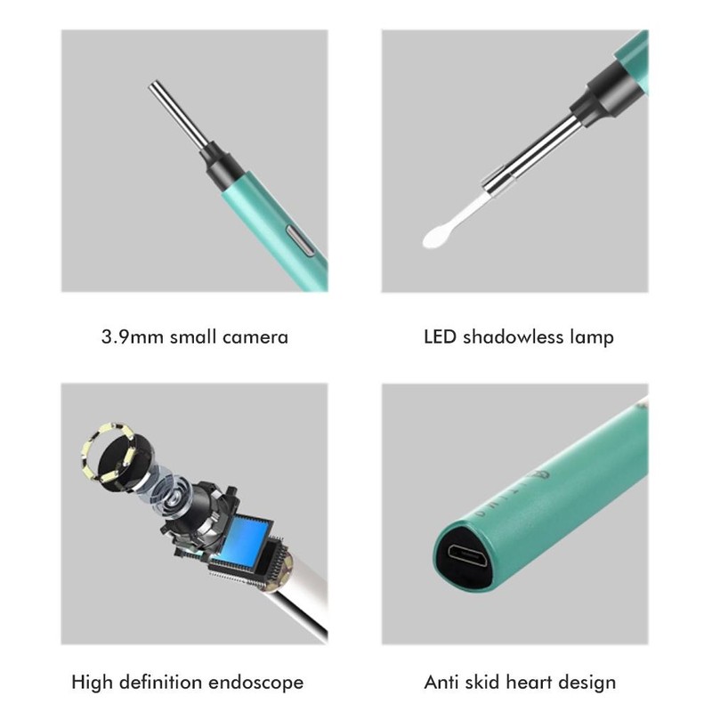 Ear Wax Removal Tool with Camera IP67 Waterproof 6 LED