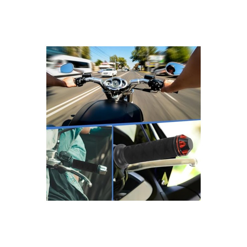 GXGM 2 Pairs Non-Slip Heat Shrinkable Motorcycle Grip Cover, Easy