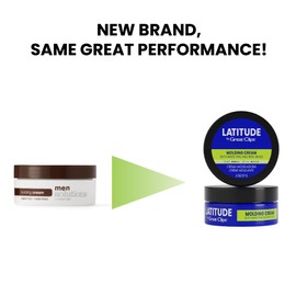 GREAT CLIPS LATITUDE Molding Cream | Hair Gel for Men | Low to Medium Hold + Low Shine | 2oz