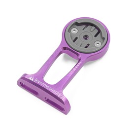 JRC Components Stem Out Front Mount | Compatible with Wahoo Elemnt GPS Devices | Lightweight CNC Machined Aluminum Body - Purple