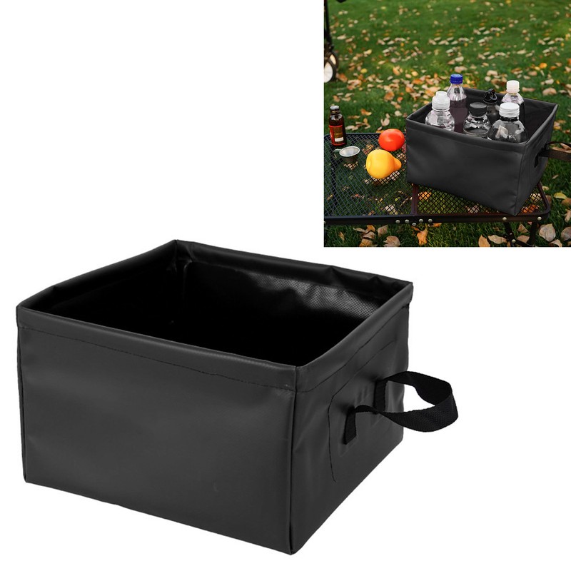 Collapsible Basin Leakage Proof Portable Folding Camping Bucket for Travel