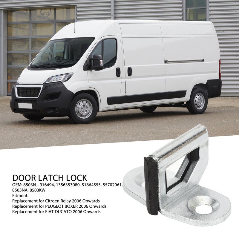 Front Or Rear Door Catch Striker Latch Lock Metal Construction